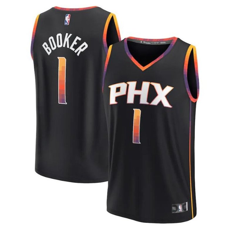 Devin Booker Phoenix Suns 2023 Fast Break Player NBA Jersey Black - Statement Edition