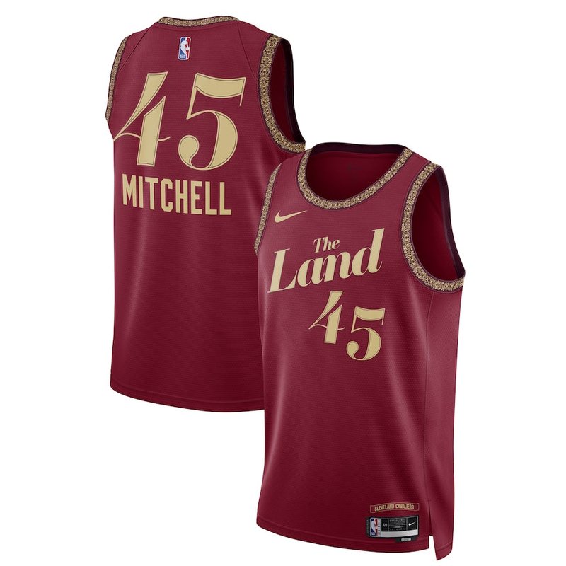 Donovan Mitchell Cleveland Cavaliers Unisex 23/24 NBA Jersey - Wine - City Edition