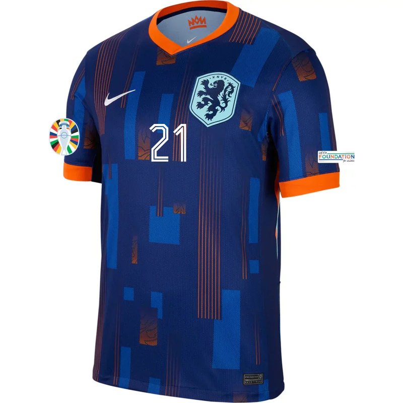 Frenkie de Jong Netherlands 24/25 II Away Jersey - Fan Version