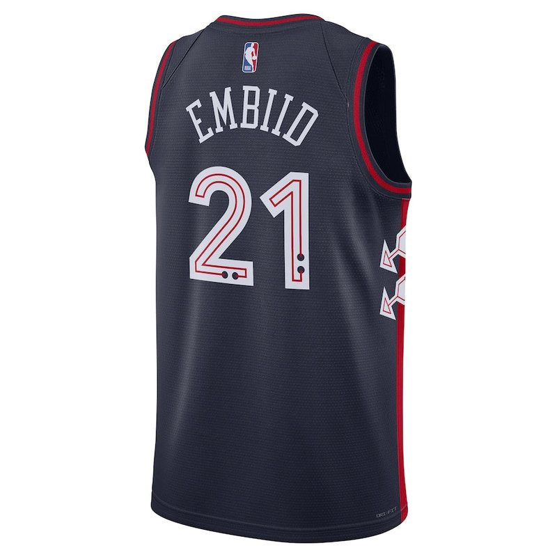 Joel Embiid Philadelphia 76ers Unisex 23/24 NBA Jersey - Navy - City Edition