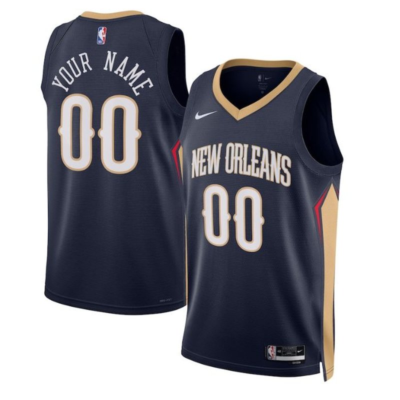 New Orleans Pelicans Unisex 2023 NBA Jersey Navy - Icon Edition