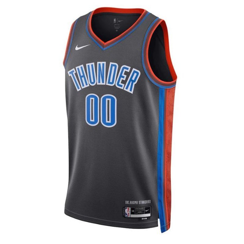 Oklahoma City Thunder Unisex 2023 NBA Jersey - City Edition - Black