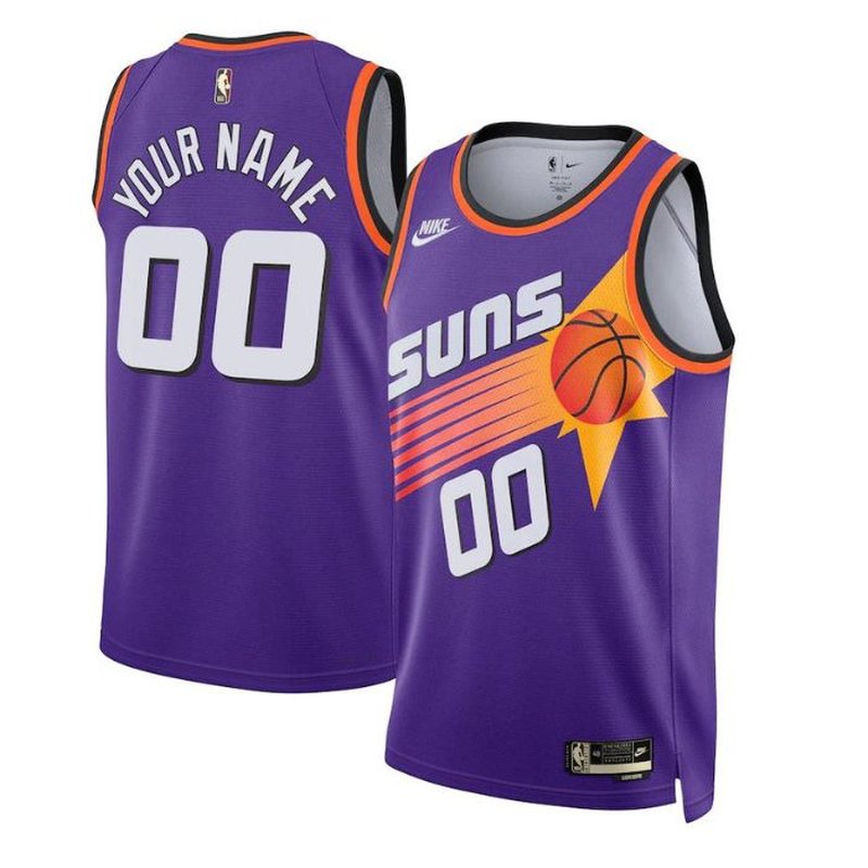 Phoenix Suns Unisex 2023 NBA Jersey - Classic Edition - Purple