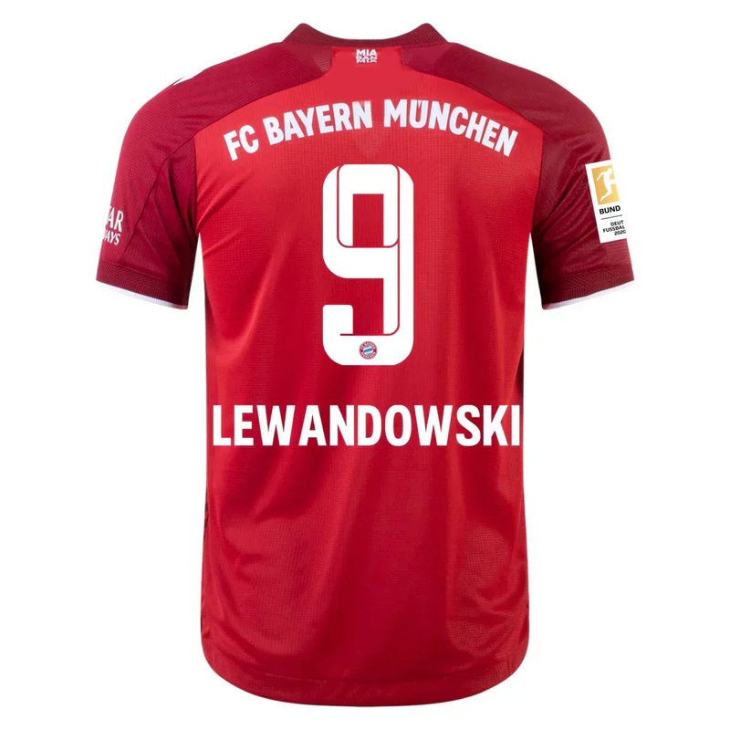 Robert Lewandowski Bayern Munich 21/22 I Home Jersey - Player Version